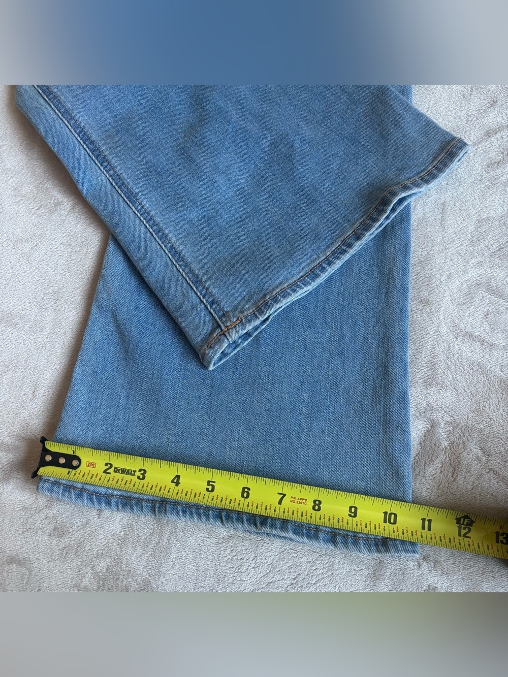 Old Navy Light Blue Women's Flare Jeans - Size 12 - Picture 6 of 7